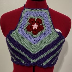 Handmade Crochet Halter Top